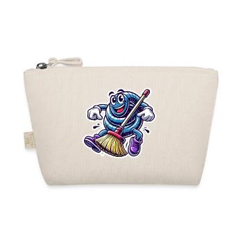 Funny Custodian Rubber Hose Cartoon - Organic Pouch - nature - Front