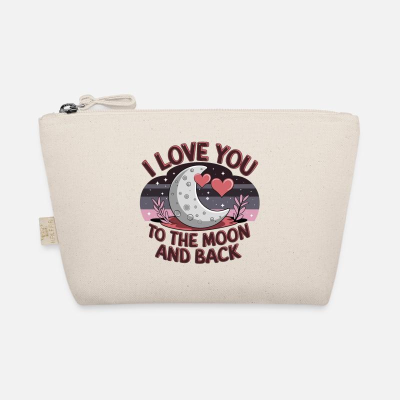 Je t’aime jusqu’à la Lune et retour Saint-Valentin Trousse biologique