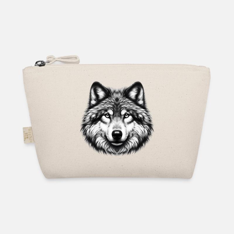 Wolf - Bio-Täschchen - Natur