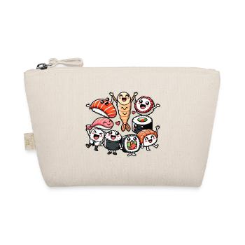 Sushi Friends Maki Nigiri Sashimi Kawaii Gift - Organic Pouch - nature - Front