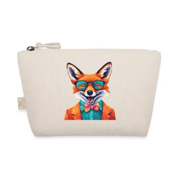 Vibrant Fox in Stylish Attire - Organic Pouch - nature - Front