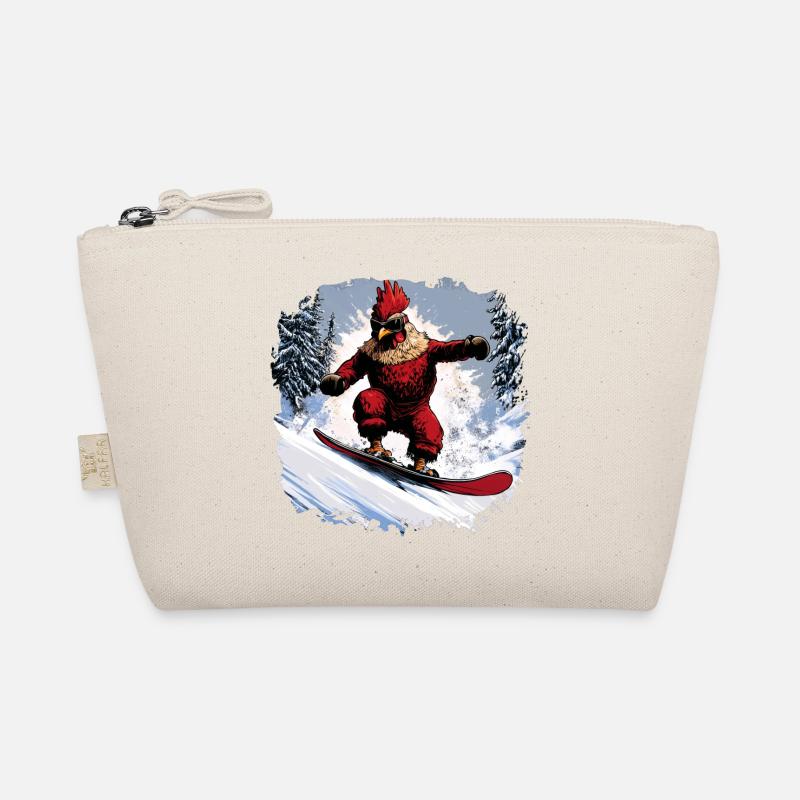 Chicken Snowboard Organic Pouch