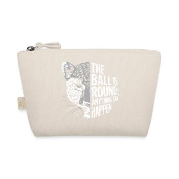 The Ball Is Round Leopard - Organic Pouch - nature - Front