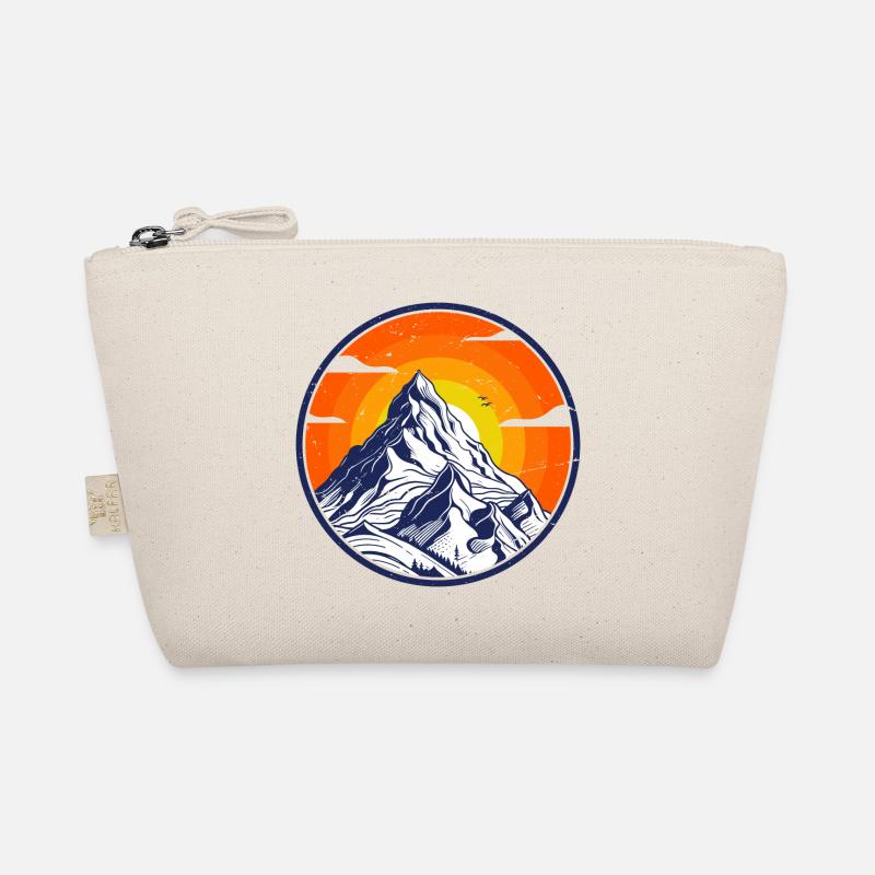 Majestic Mountain Sunset Design Organic Pouch