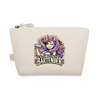 Barkeeperin Barfrau Einhorn Geschenk - Bio-Täschchen - Natur - Vorne