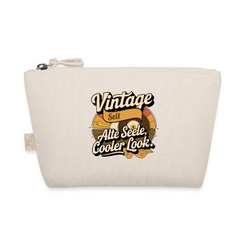 Retro Vintage Geburtsjahr personalisierte Geschen - Bio-Täschchen - Natur - Vorne