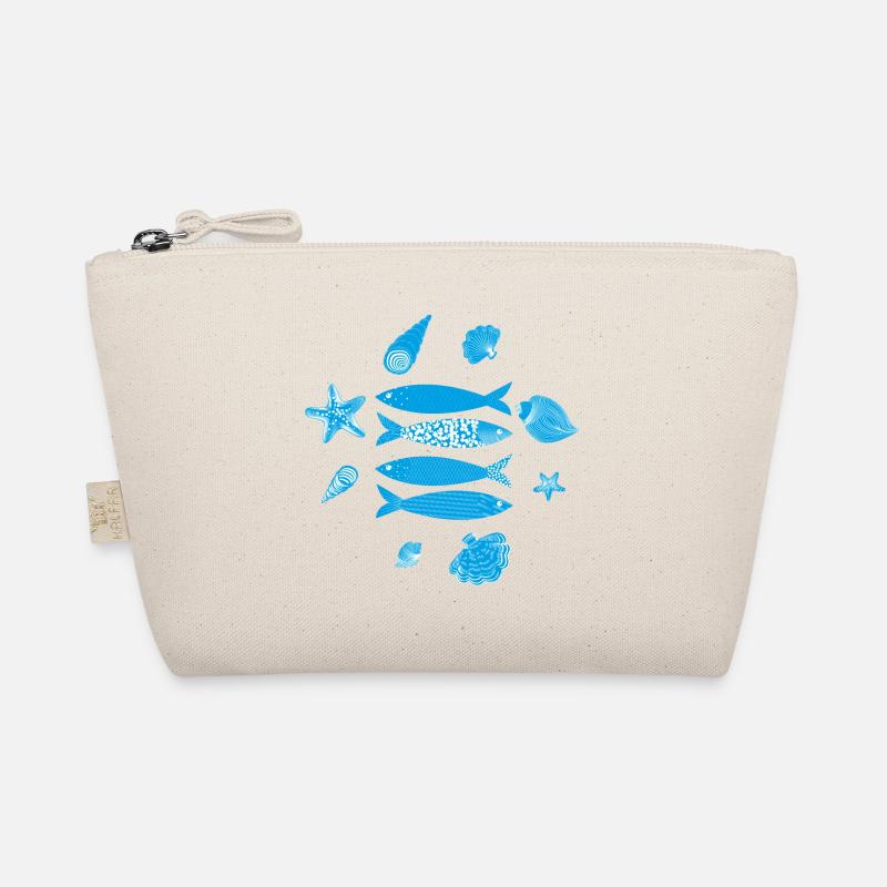 Underwater Sea Fish Pattern Organic Pouch