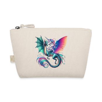 Regenbogen Drachen EInhorn Fusion - Bio-Täschchen - Natur - Vorne