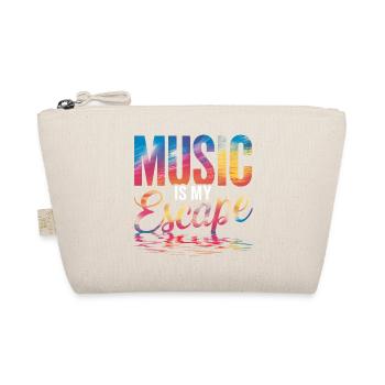 La musique est mon évasion colorée - Trousse biologique - nature - Devant
