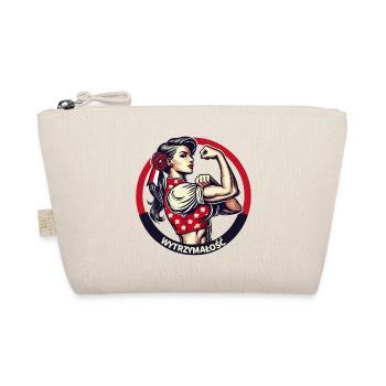 Force femme forte femme polonaise Pologne cadeau rétro - Trousse biologique - nature - Devant