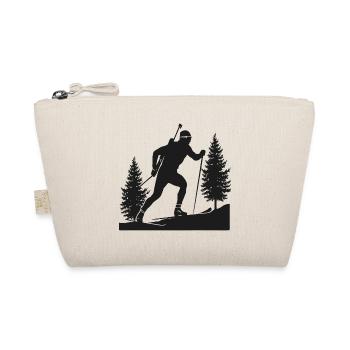 Biathlon Biathlete Winter Sports - Organic Pouch - nature - Front