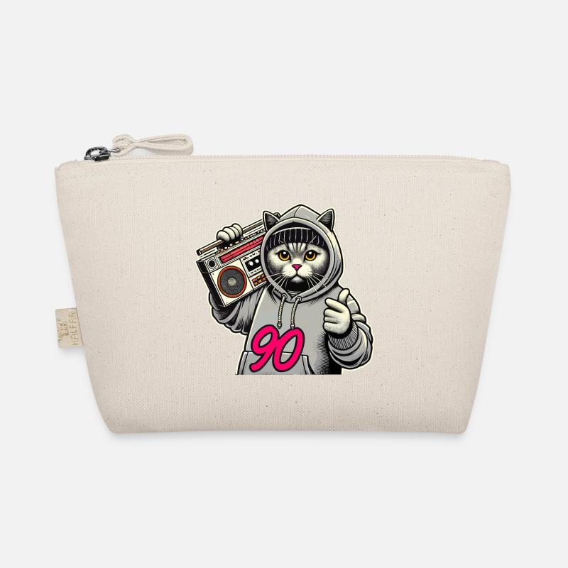 90 Ghetto Blaster British Shorthair Cat Gift Organic Pouch