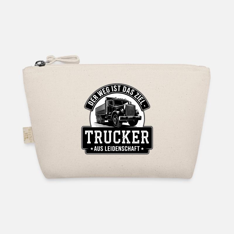 Trucker Leidenschaft-Der Weg ist das Ziel - Bio-Täschchen - Natur