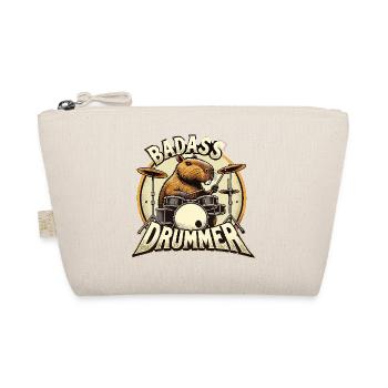 Badass Drummer Capybarun cadeau cool - Trousse biologique - nature - Devant