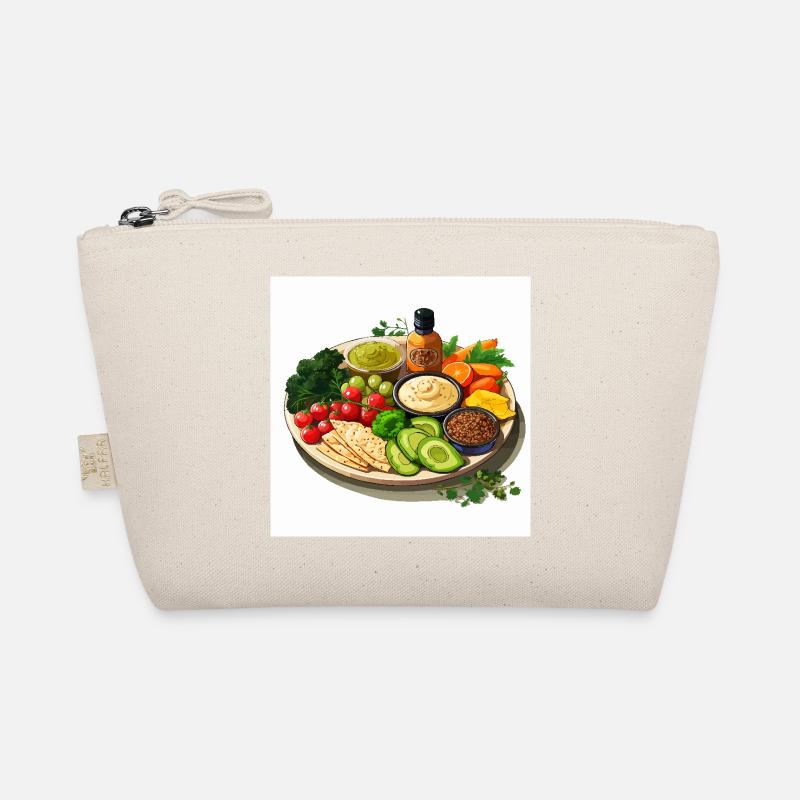 Lebendige Platte Bio-Täschchen