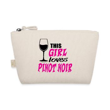 This Girl loves Pinot Noir Red Wine Saying - Organic Pouch - nature - Front