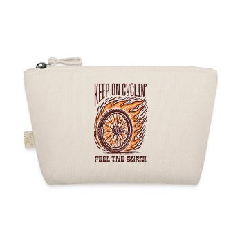 Keep on Cyclin – Feuriges Bike-Design - Bio-Täschchen - Natur - Vorne