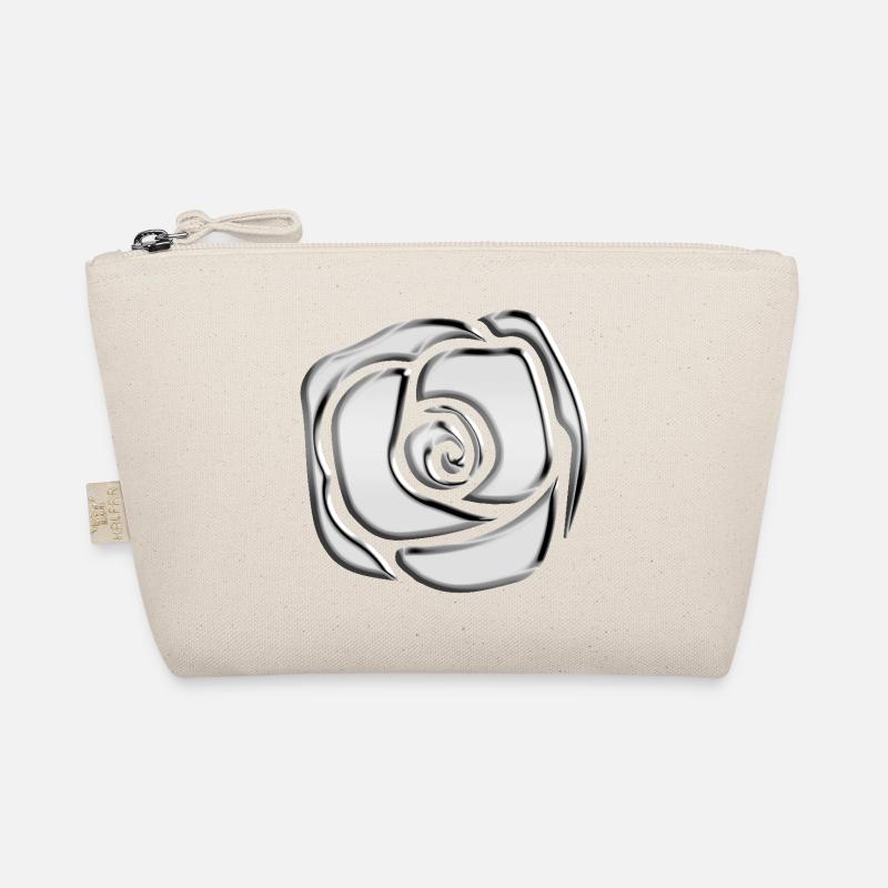 Chrome Rose T-Shirt - Bio-Täschchen - Natur