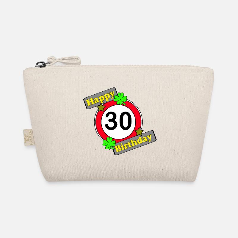 30. Geburtstag: Glücksgrün Jubiläumsdesign Bio-Täschchen
