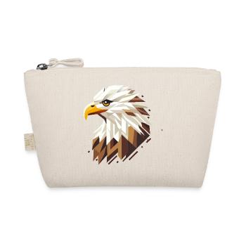 Geometrischer Weißkopfseeadler –Symbol der Stärke - Bio-Täschchen - Natur - Vorne