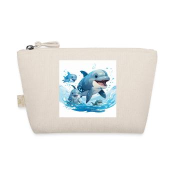 Dolphins Dance - Organic Pouch - nature - Front