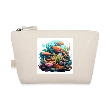 Tropischer Wandteppich - Bio-Täschchen - Natur - Vorne