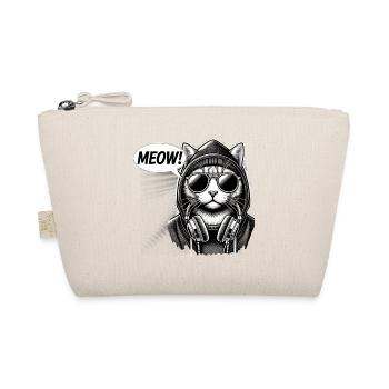 Sweat à capuche Chat Meow Groove - Trousse biologique - nature - Devant