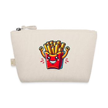 Happy Fries Cartoon Sticker - Organic Pouch - nature - Front
