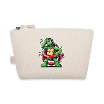 Tortue drôle Oops dessin animé Autocollant - Trousse biologique - nature - Devant