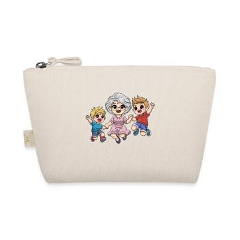 Grandma with grandchildren - Organic Pouch - nature - Front