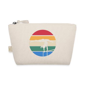 Sunset Silhouette on Balance Beam - Organic Pouch - nature - Front