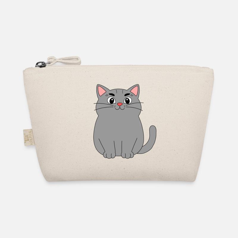 Graue Katze Bio-Täschchen