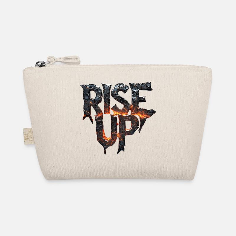 Feuriger Stempel mit Lava-Effekt Bio-Täschchen