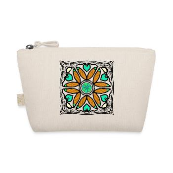 Fleur pop art avec des coeurs - Trousse biologique - nature - Devant