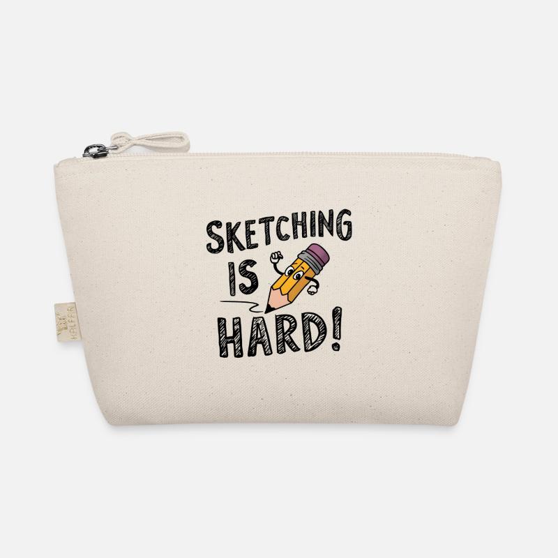 Sketching is hard Organic Pouch