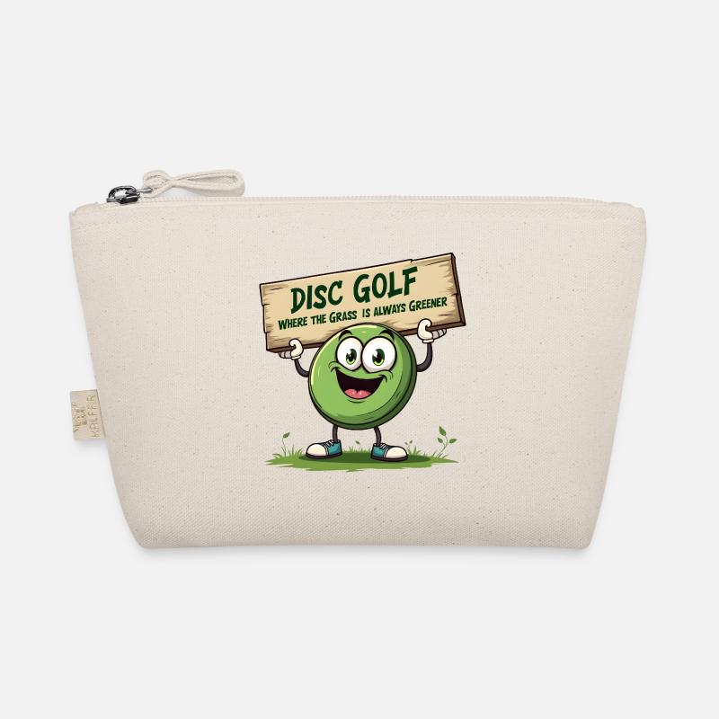 Disc Golf - Where The Grass is Always Greener - Bio-Täschchen - Natur