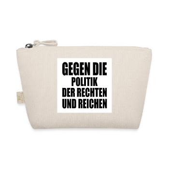 gegen die politik der rechten und reichen - Bio-Täschchen - Natur - Vorne