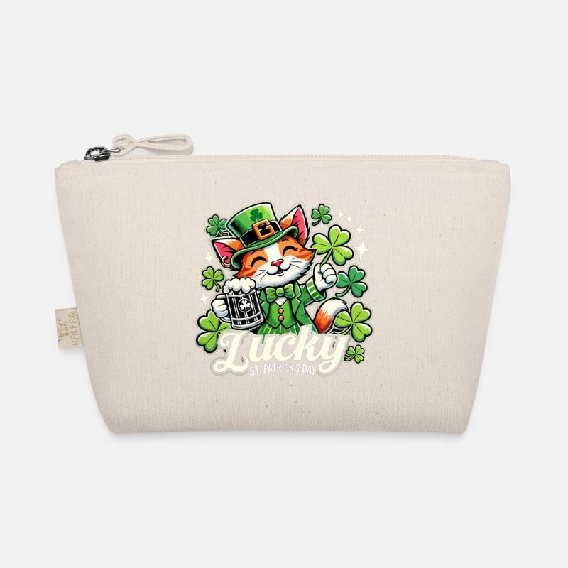 Saint-Patrick Leprechaun Cat Happy Trousse biologique