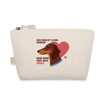 Mein Hund liebt mich - Bio-Täschchen - Natur - Vorne