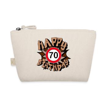 70e anniversaire , Cadeau joyeux 70e anniversaire (25) - Trousse biologique - nature - Devant