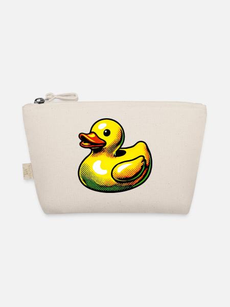 Ente Ente Ente Ente Ente - Bio-Täschchen - Natur - Vorne