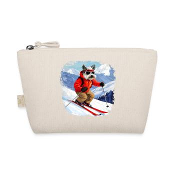 Ski Dog - Organic Pouch - nature - Front