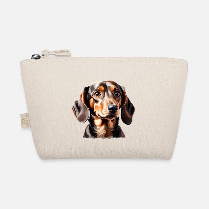 Dachshund Playful Dog Portrait Organic Pouch