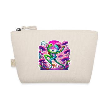 Frogs Dancing Under Mushrooms - Organic Pouch - nature - Front