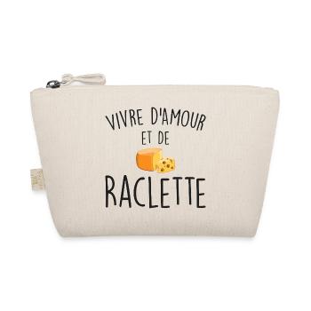 Living on Love and Raclette - Organic Pouch - nature - Front