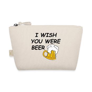 I wish u were beer - Bio-Täschchen - Natur - Vorne