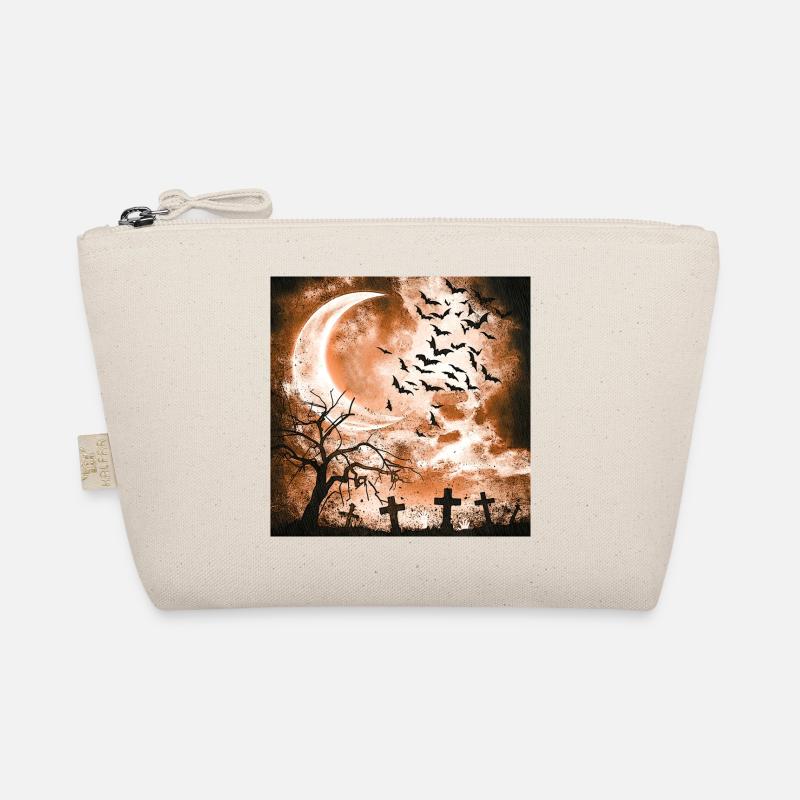 Bäume, fledermäuse, Friedhöfe, verregnet Bio-Täschchen