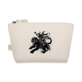 Ninja schwarzer Panther Jaguar Ninjato Geschenk - Bio-Täschchen - Natur - Vorne