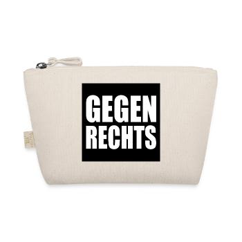 Gegen rechts - Bio-Täschchen - Natur - Vorne