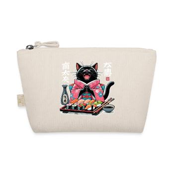 Sushi Cat Kimono Maki Nigiri Gift - Organic Pouch - nature - Front